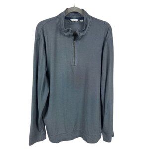 Calvin Klein Gray Quarter Zip Pullover Sweater